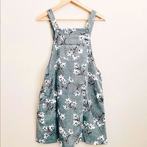 Mint grey corduroy dress